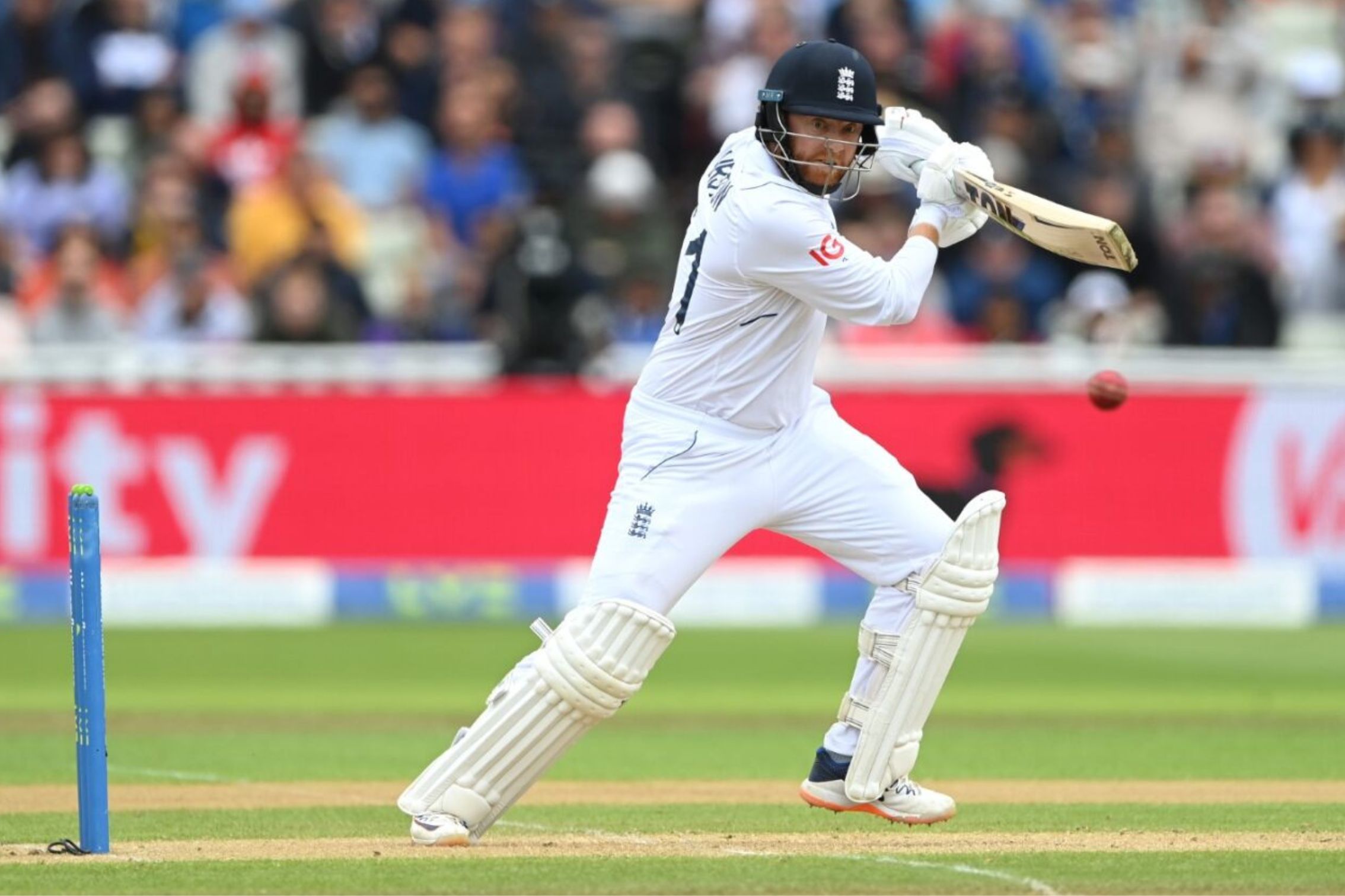 England Cricketer batting ball 2023 
